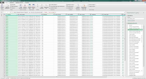 Navigare i dati open data : il caricamento con Power Query